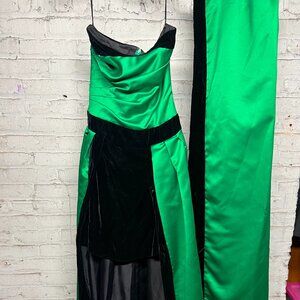 Lillie Rubin Gown - Vintage Emerald- w/ Shall - Size 6